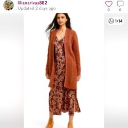 Tan Cardigan  Size Large