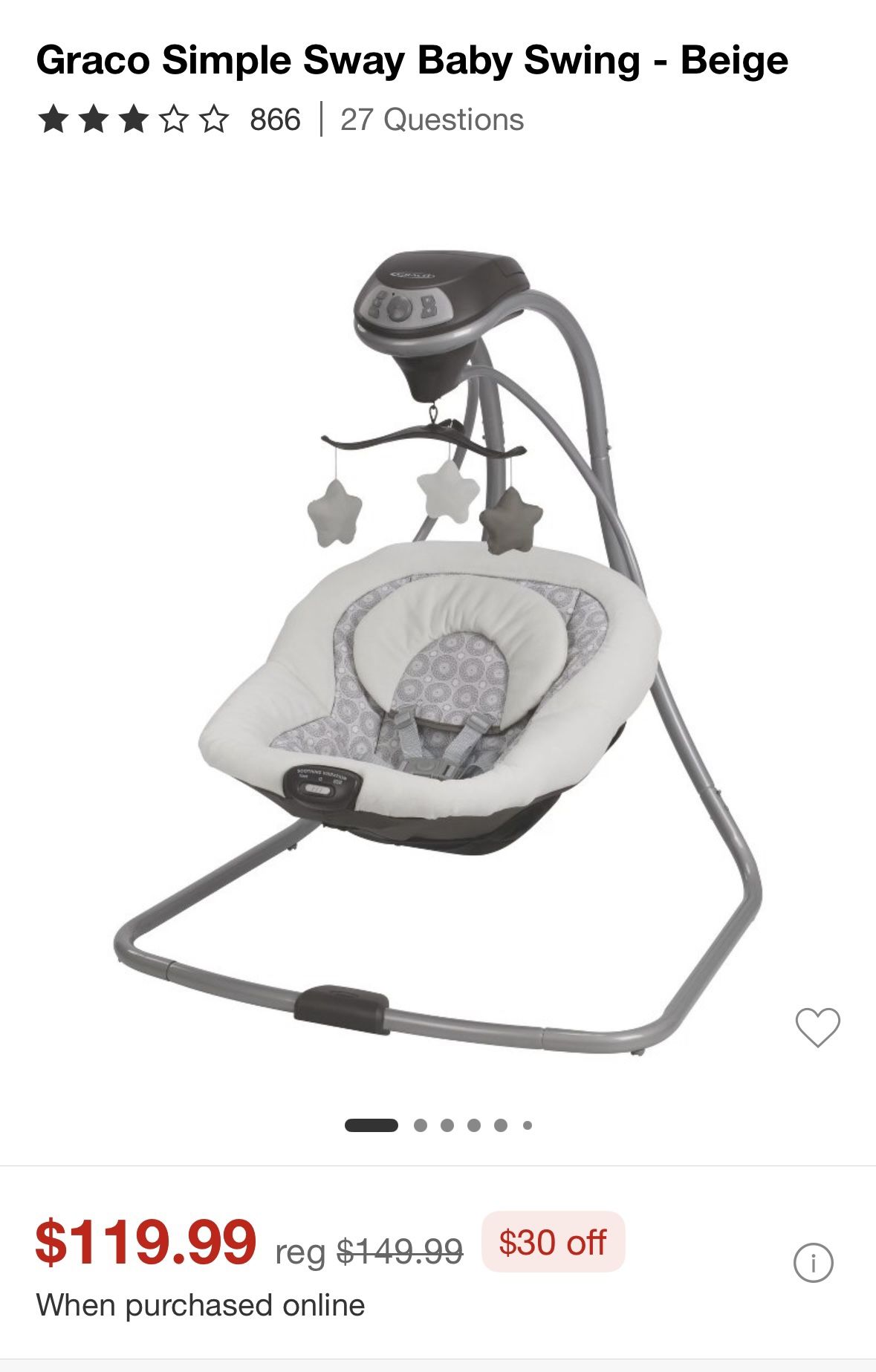 Graco baby Swing