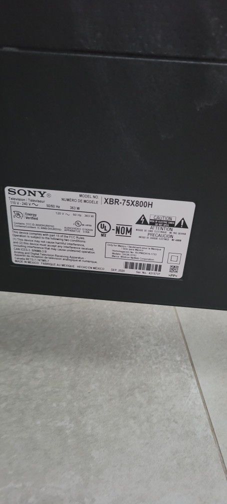 Sony 75 For Parts