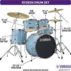 Yamaha Rydeen High Quality Drumset. With an  extra Seat  and 2 Sets of Drum Sticks