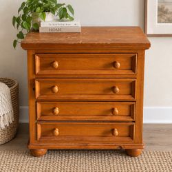 Solid Wood 4 Drawer Chest Nightstand Dresser – DIY Project