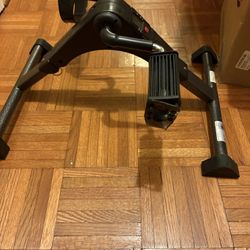 Under the Desk Pedal Exerciser Bike: Adjustable Height/LCD Display/Collaspsible