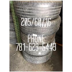 Used Tire For Sale 205/60/16 $35 each free mounting and Balancing