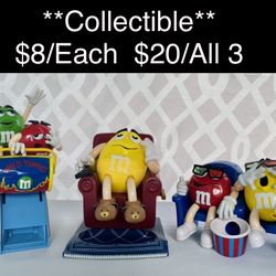 M&M Collectible Candy dispensers 