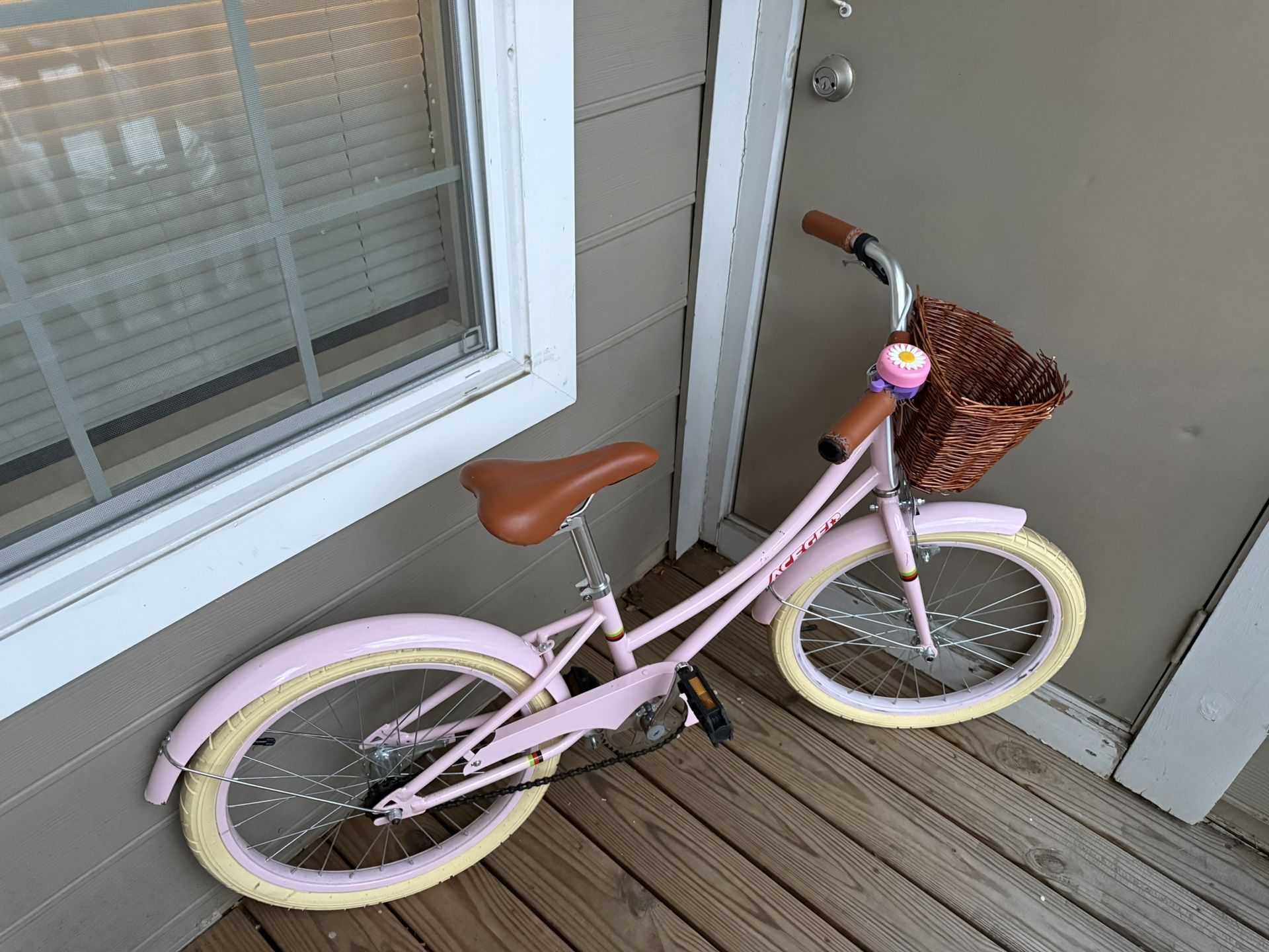 Aceger Girls Bike With Basket, Included Coaster Brake And Caliper Brake
