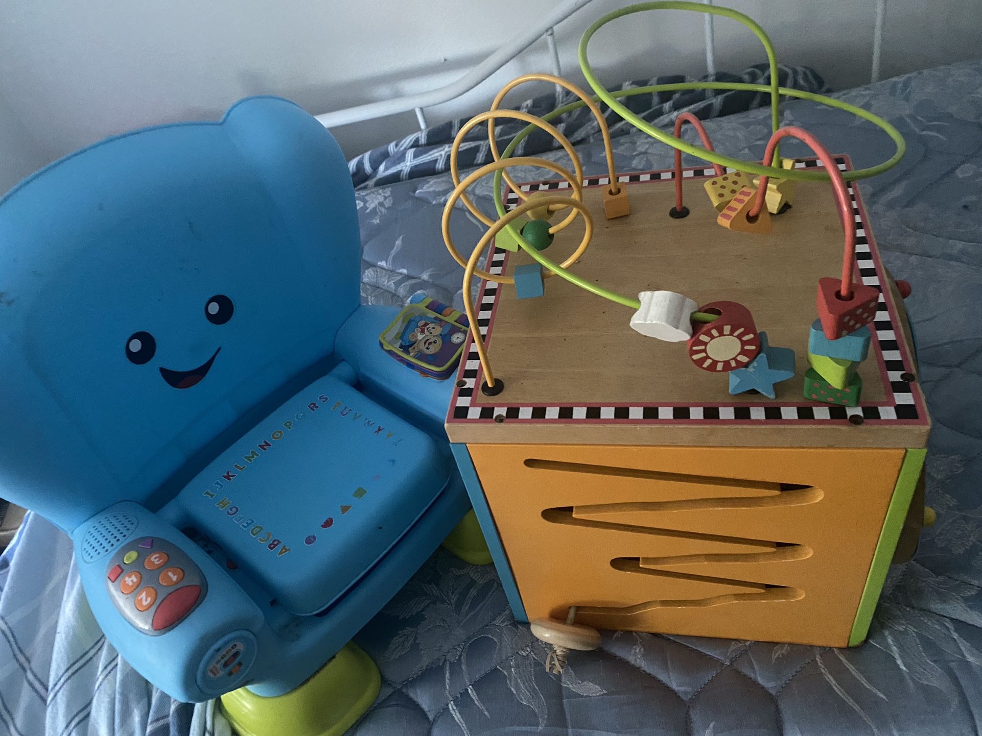 Talking Chair And Busy Block $10