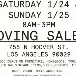 MOVING GARAGE SALE – Furniture, Tools, Clothes, Vintage, Records (Sat & Sun)