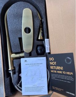 Kitchen Faucet with Deck Plate Lava Odoro Brushed Gold Kitchen Sink Faucet B