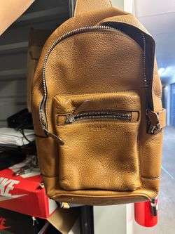 Coach Leather Backpack Tan