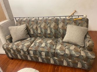 BROWN FABRIC SOFA