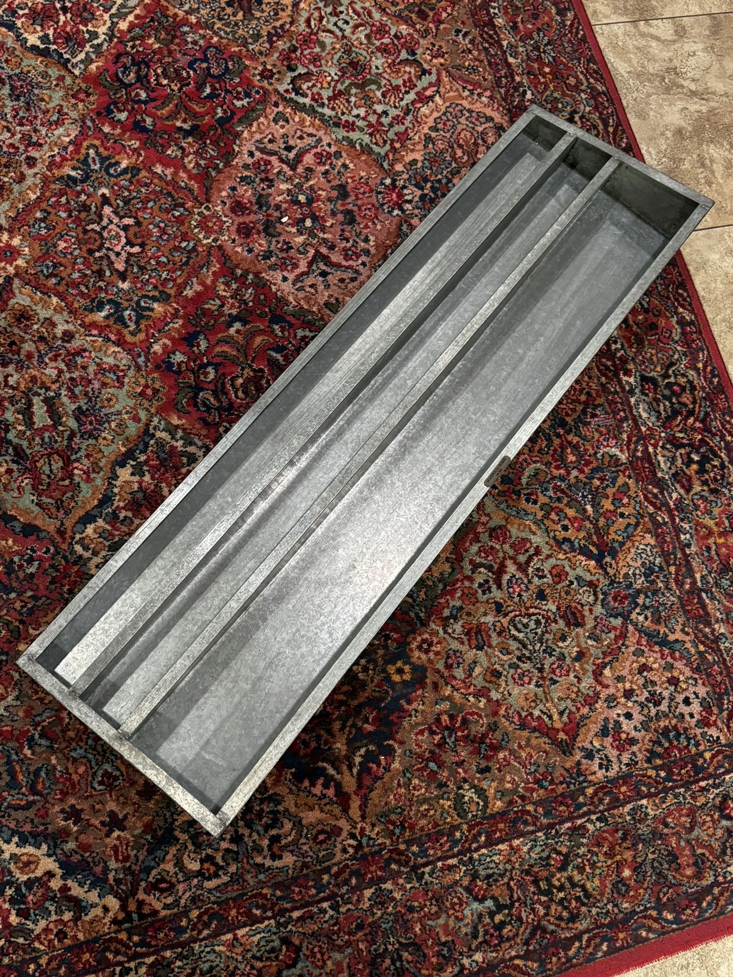 Galvanized shelf from Magnolia Home by Joanna Gaines