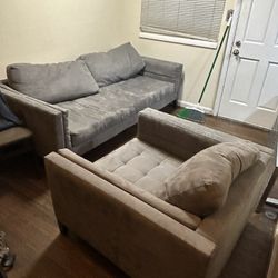 Grey Couch Set 