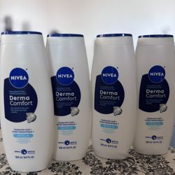 Nivea Dermae Comfort and Nivea Men Body Wash different scents (4 EACH$)