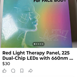 Red light panel for face body