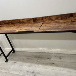 Mobile Overbed Table Laptop Desk with Adjustable Tilt Board New!