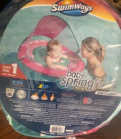 BRAND NEW Baby Spring Float With Sun Canopy