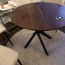 36 inch round dining table set with 4  chairs