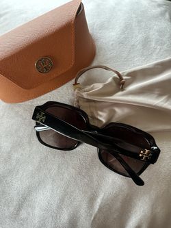 Brand New Tory Burch Oversized Square Logo Sunglasses
