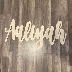 Custom Wood Name Party Signs 