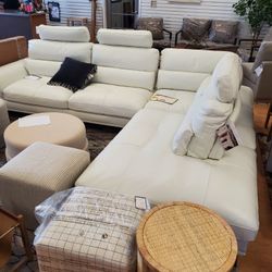 Leather Sectional/ Bed 2250.00