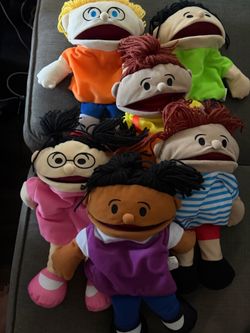 Hand puppets in felt