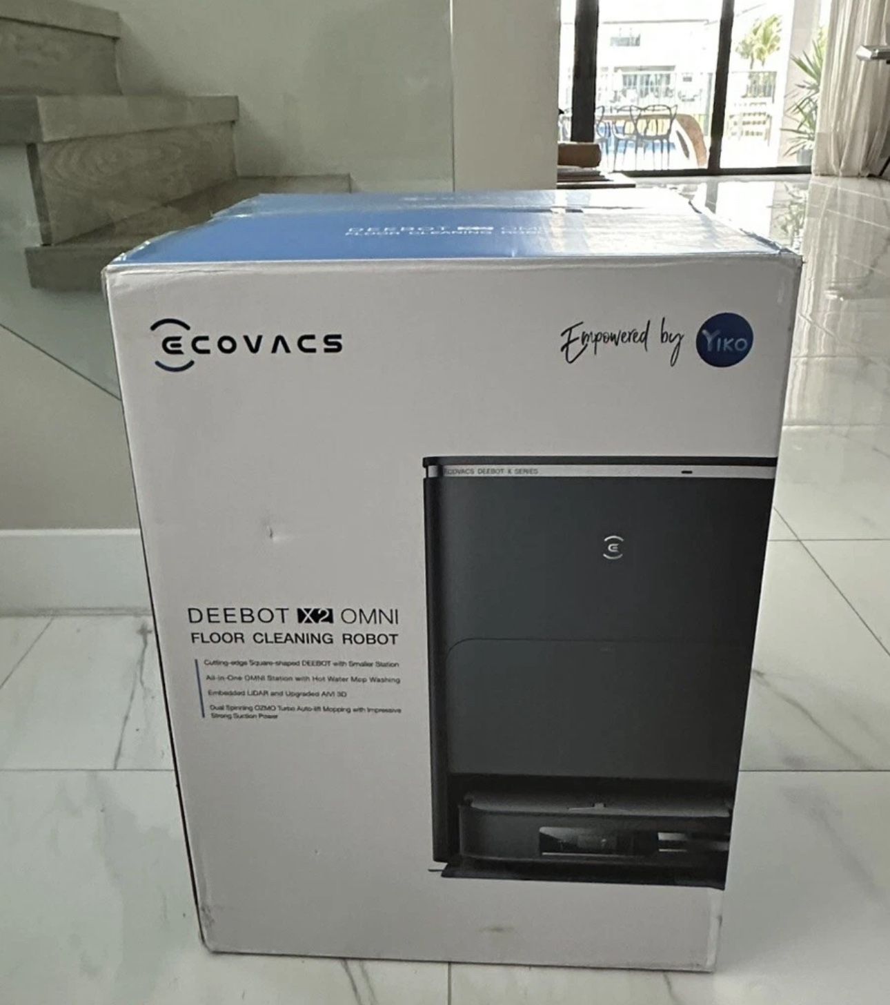 ECOVACS Robotics - DEEBOT X2 OMNI Robot Vacuum & Mop with Self Cleaning Auto