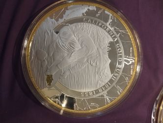 Silver Plated With Gold Trim