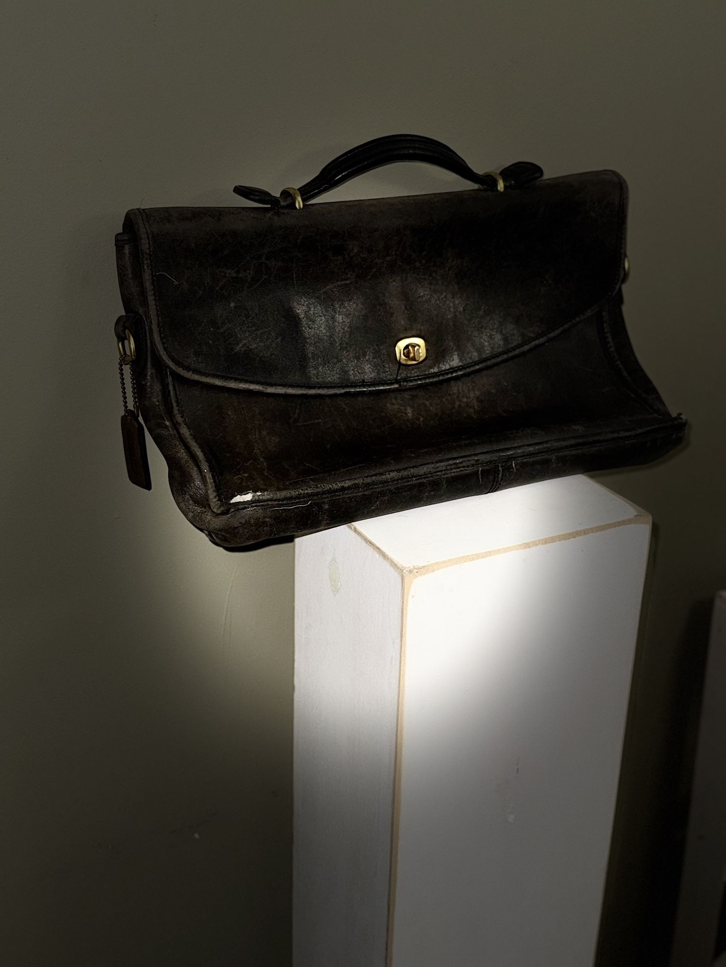Vintage Leather Coach Bag