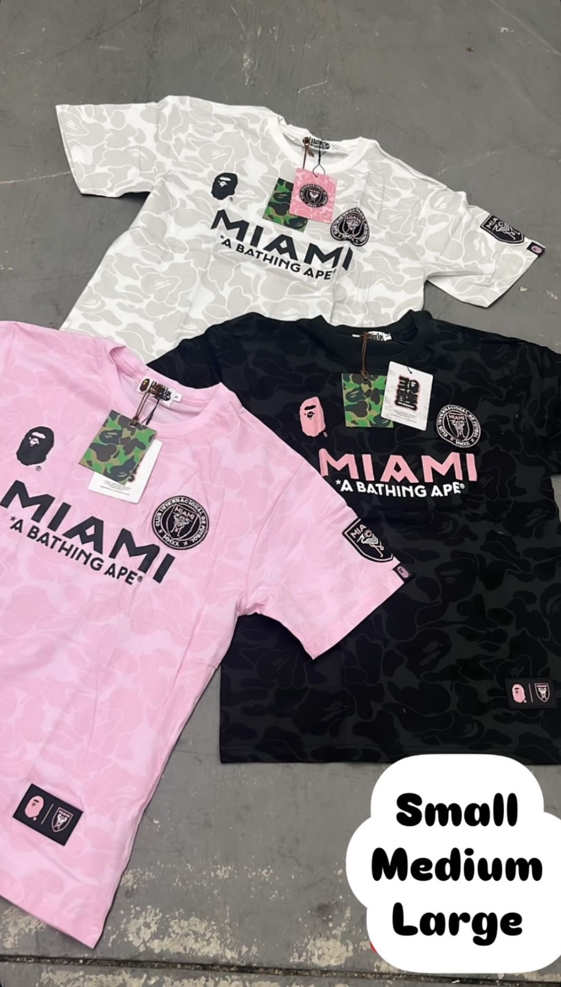 Bape X Inter Miami T-Shirt