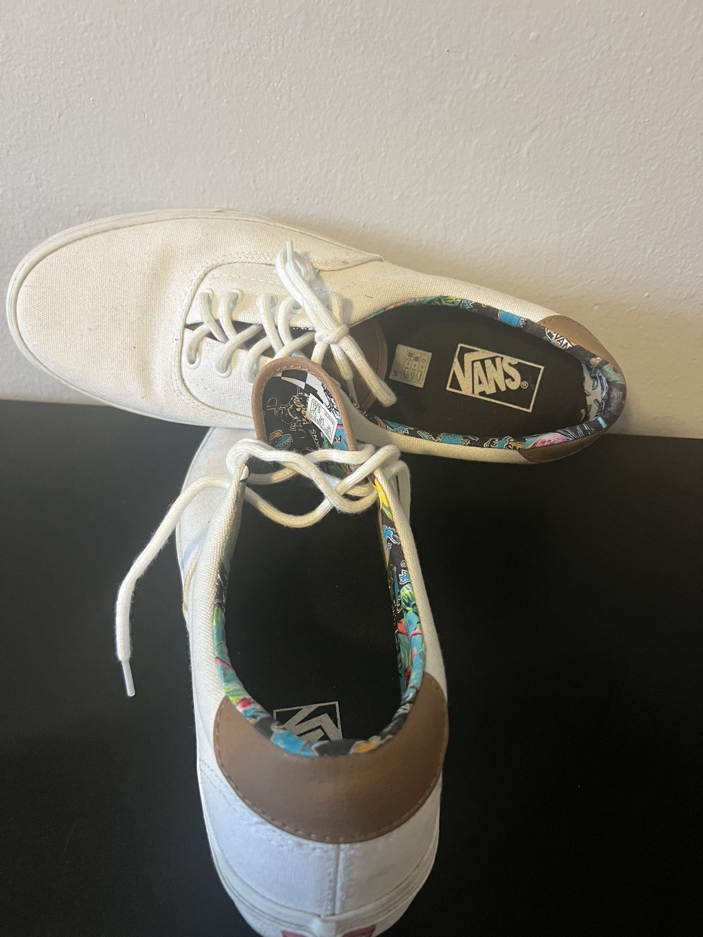 White Slip on Vans