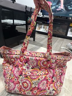 Vera Bradley Quilted Floral Tote Bag