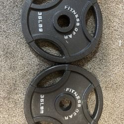 2-35lb. Olympic Weight Plates 