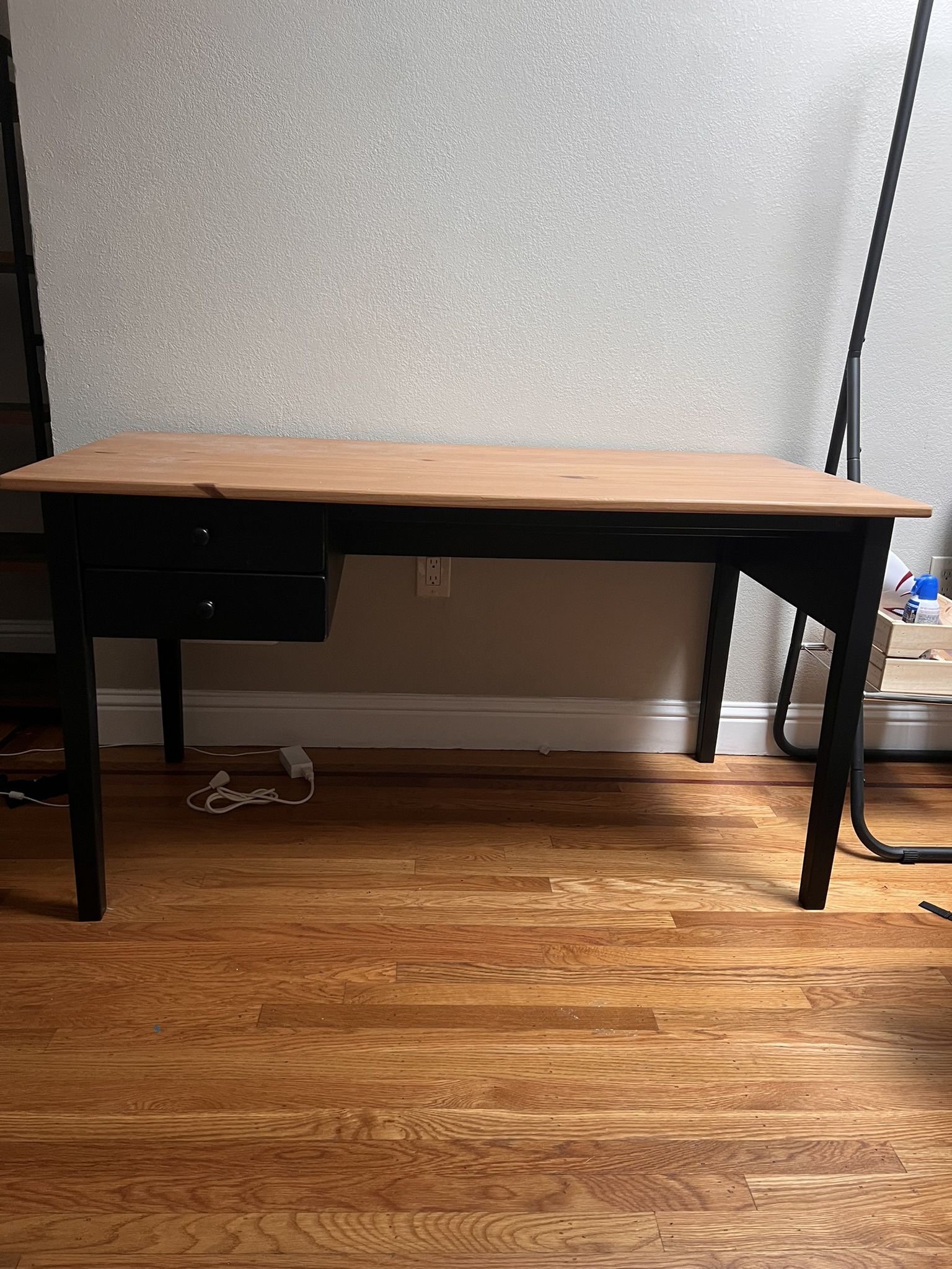 55" Wooden Desk with Drawers