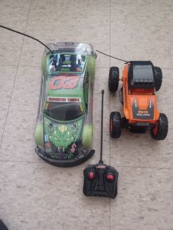 Two rc remote cars,small is new & the big one works with the same remote,big one does not have control, excellent Condition Only Pick Up