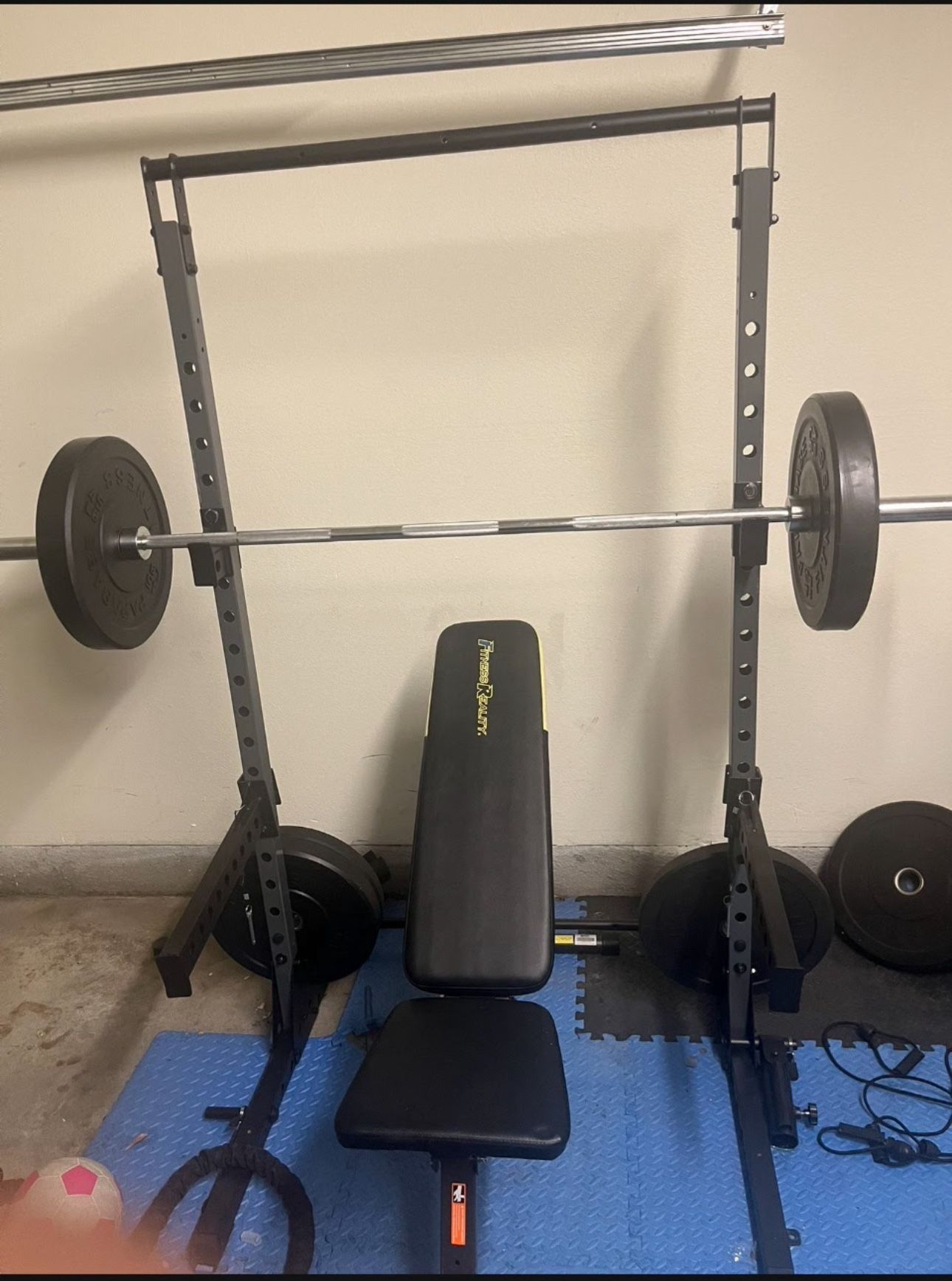 Squat Rack With Beach Press