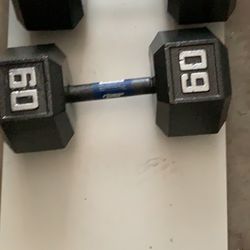 Dumbbells 60lbs