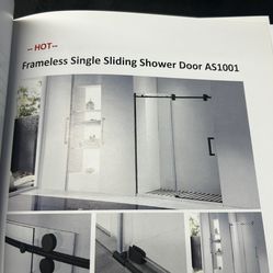 Wholesale Frameless single sliding shower door