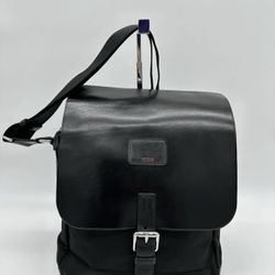 Tumi Penfold Carry More Leather Messenger Bag