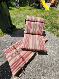 Patio chair cushions (four)