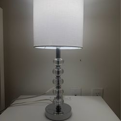 Modern Crystal Table Lamp – Excellent Condition