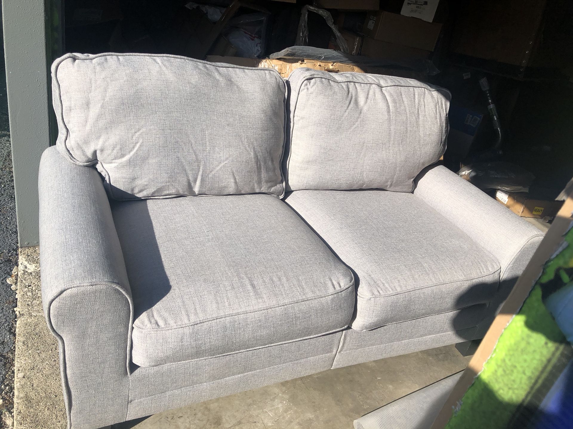 Two Almost New Loveseat’s Open Box From The Warehouse 80.00 Each