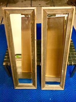 Rustic Industrial Farmhouse Reclaimed wood Framed Mirrors