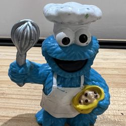 SESAME STREET COOKIE MONSTER 3 1/2 INCH  FIGURE