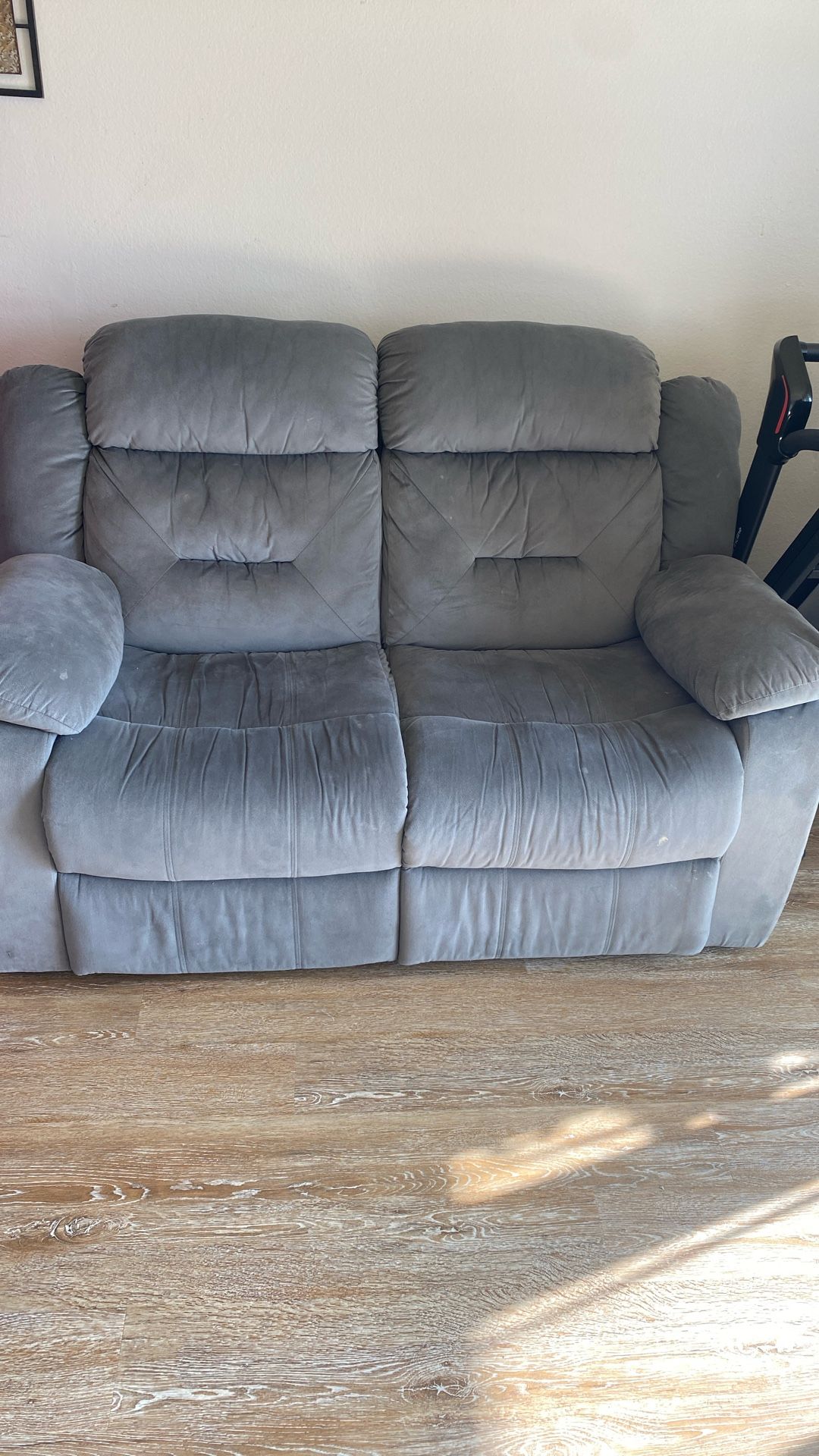 Grey Recliner Couch