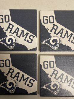 NFL Los Angeles Rams 4 Pack coasters New