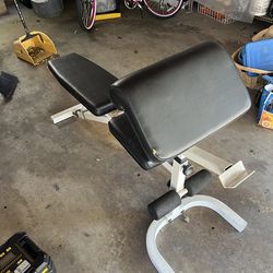 Adjustable Incline/Decline Workout Bench with Arm Curl Pad