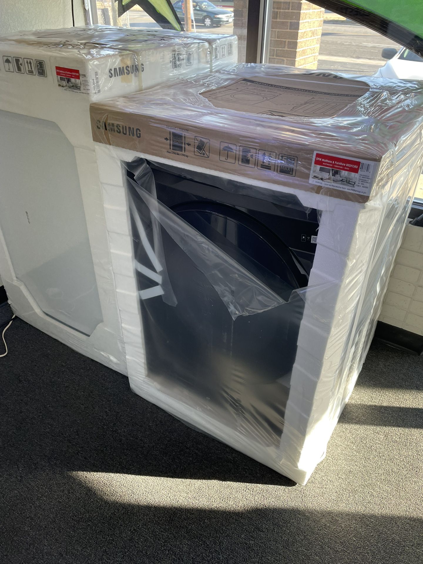 (JUST 54 DOWN) Brand New Samsung Electric Dryer (Financing and
