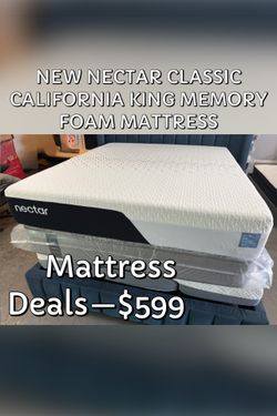 NEW NECTAR CLASSIC CALIFORNIA KING MEMORY FOAM MATTRESS