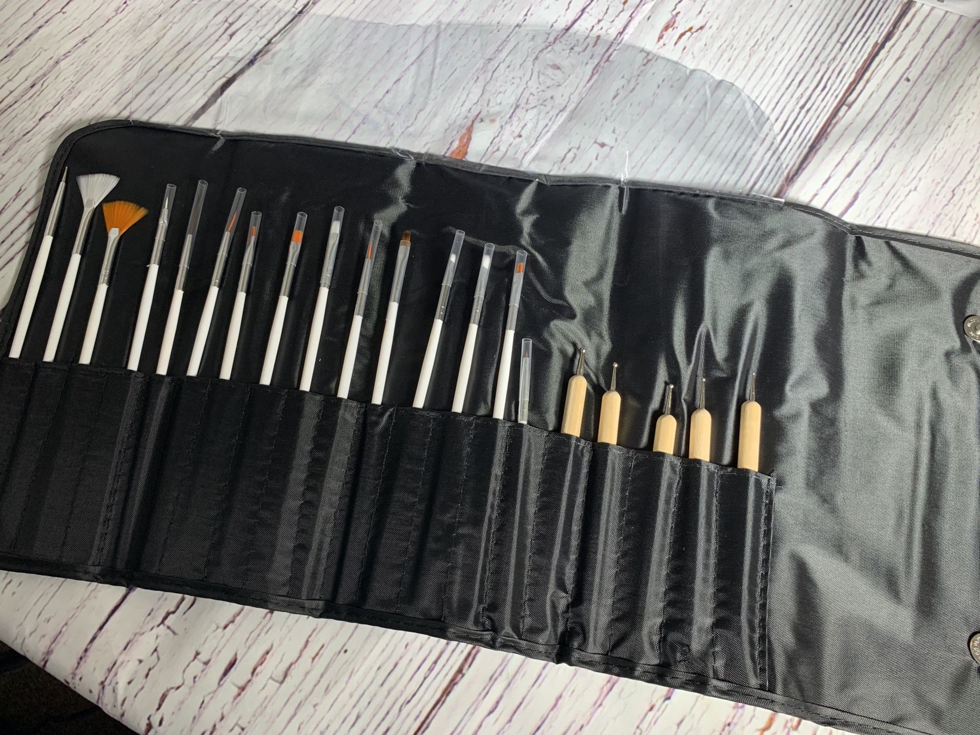 Nail Art Paint Brush & Dotting Tool Set Double Sided