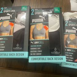 2 Pack Puma Bras